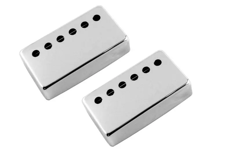 Allparts 53Mm Humbucking Pickup Cover Set - Chrome 1