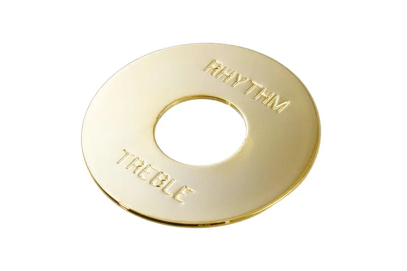 Allparts Rhythm & Treble Switch Ring - Gold Metal 1