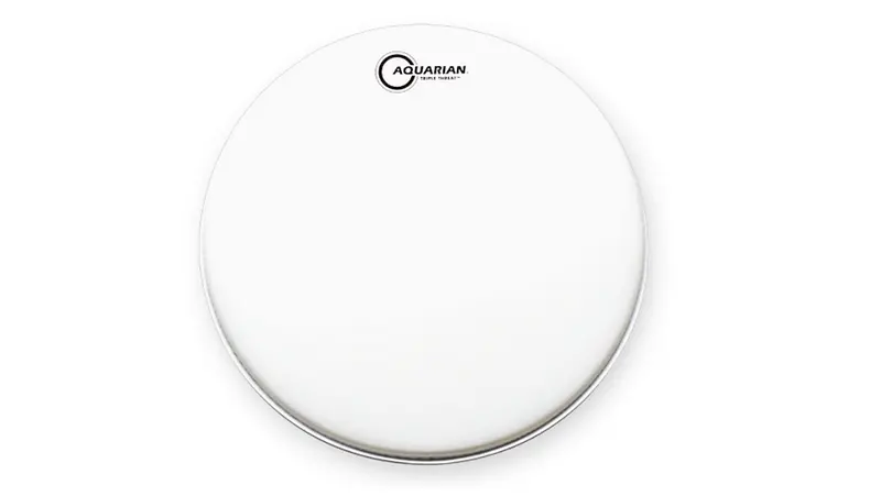 Aquarian Triple Threat Snare Head White Coated 14 In. 1