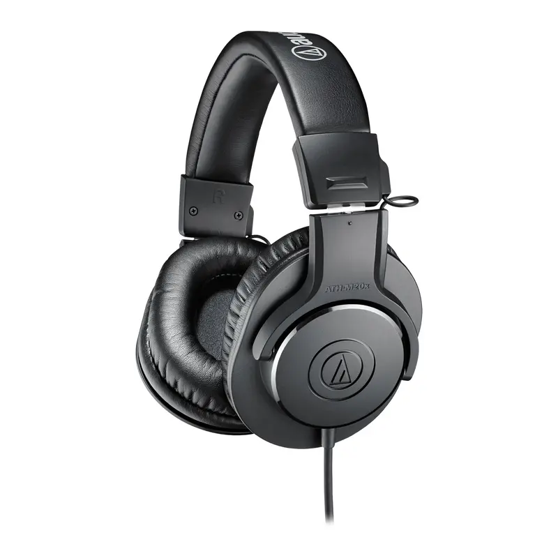 Audio-Technica Ath-M20x Closed-Back Professional Studio Monitor Headphones Black 1