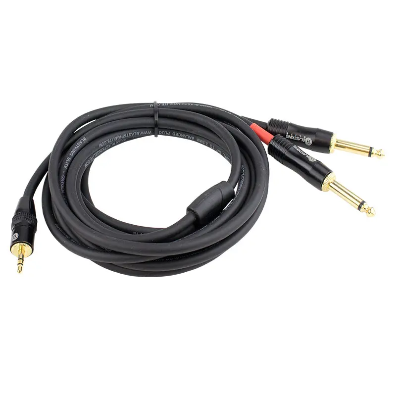 Blastking 25' Dual 1/4″ To 3.5Mm Balanced Plug Cable – C2q35b 1