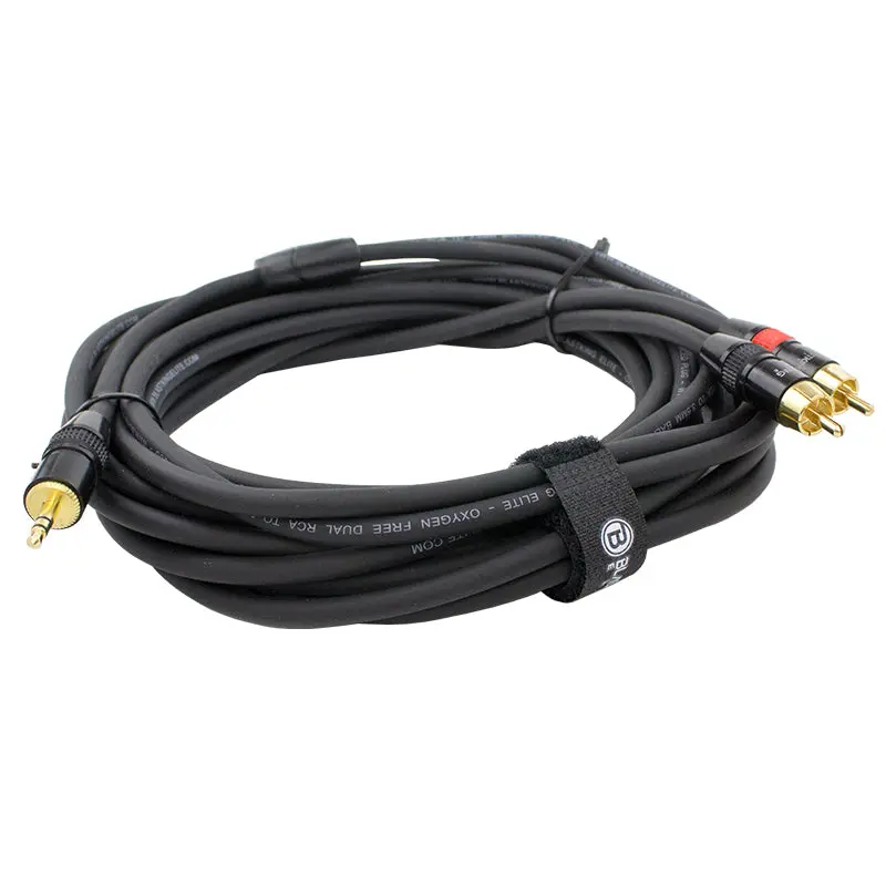 Blastking 25' Dual Rca To 3.5Mm Balanced Plug Cable – C2r35b 1