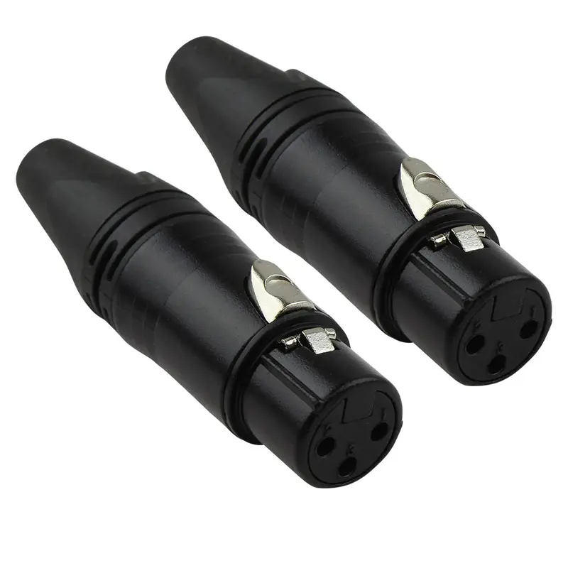 Blastking 3 Pin Female Xlr Connector Gold Plated (Pair) 1