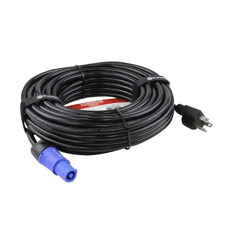 Blastking C1pcon 3 Pin Ac Power Plug To Powercon Cable - 50 Ft. 1