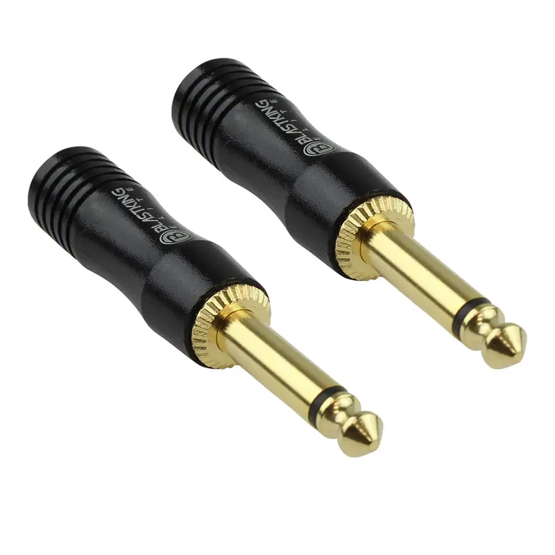 Blastking Cn20 1/4 Inch Mono Male Plug Gold Plated / Pair 1