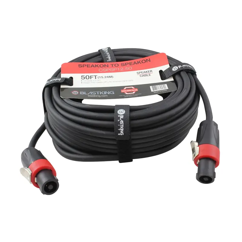 Blastking Cspsp12-50 Speakon To Speakon Cable 50 Ft 1