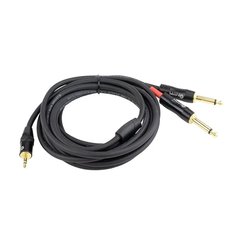Blastking Dual 1/4″ To 1/8" Balanced Plug Cable 10Ft 1