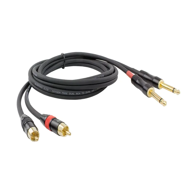 Blastking Dual Rca To Dual 1/4" Cable - 3 Ft. 1