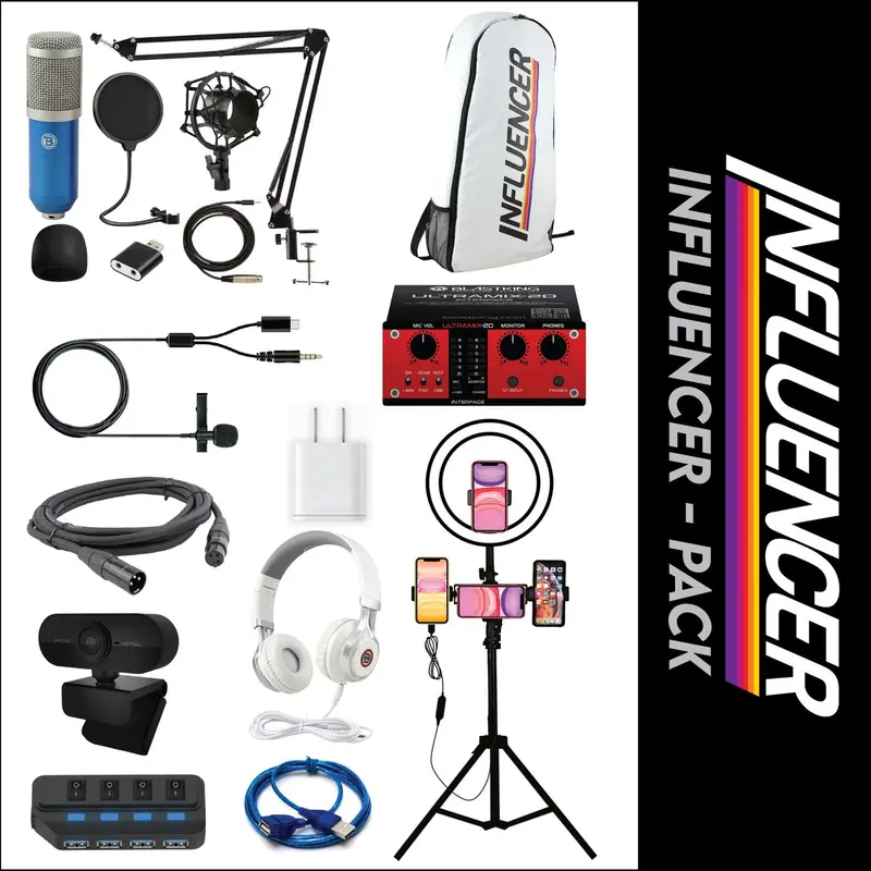 Blastking Influencer Complete Recording Pack - Blue 1