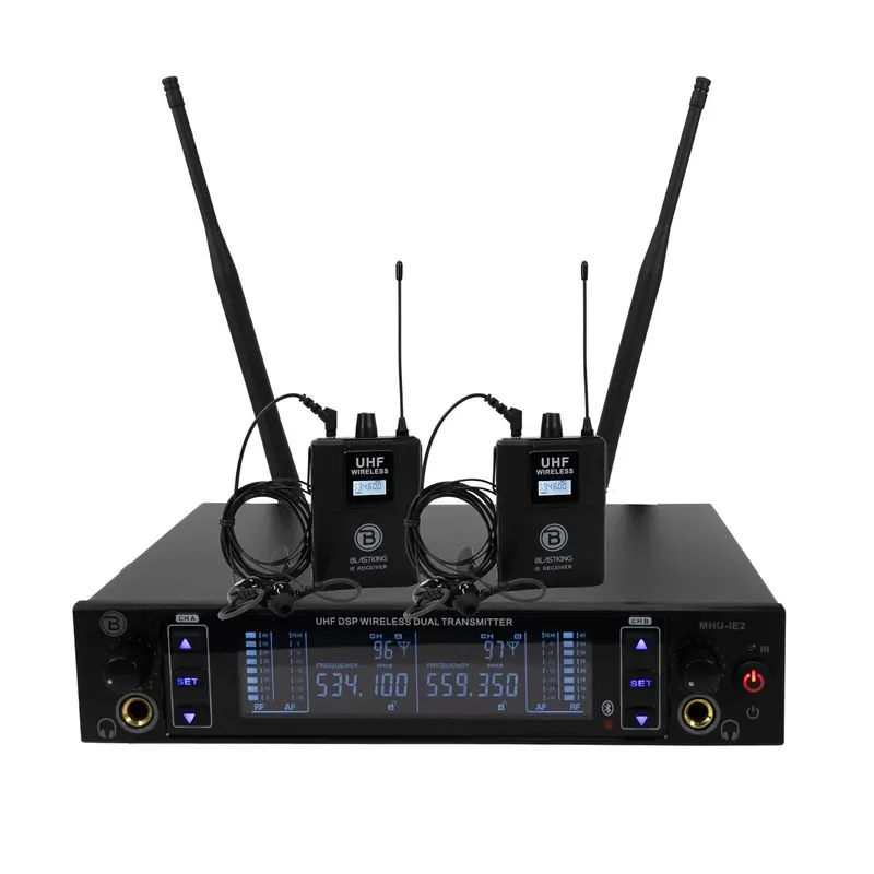 Blastking Mhu-Ie2 Dual Uhf Wireless In-Ear Monitor System 1