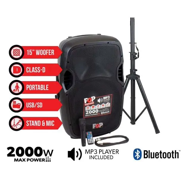 Blastking Pop15ac 2000W 15" Powered Speaker 1