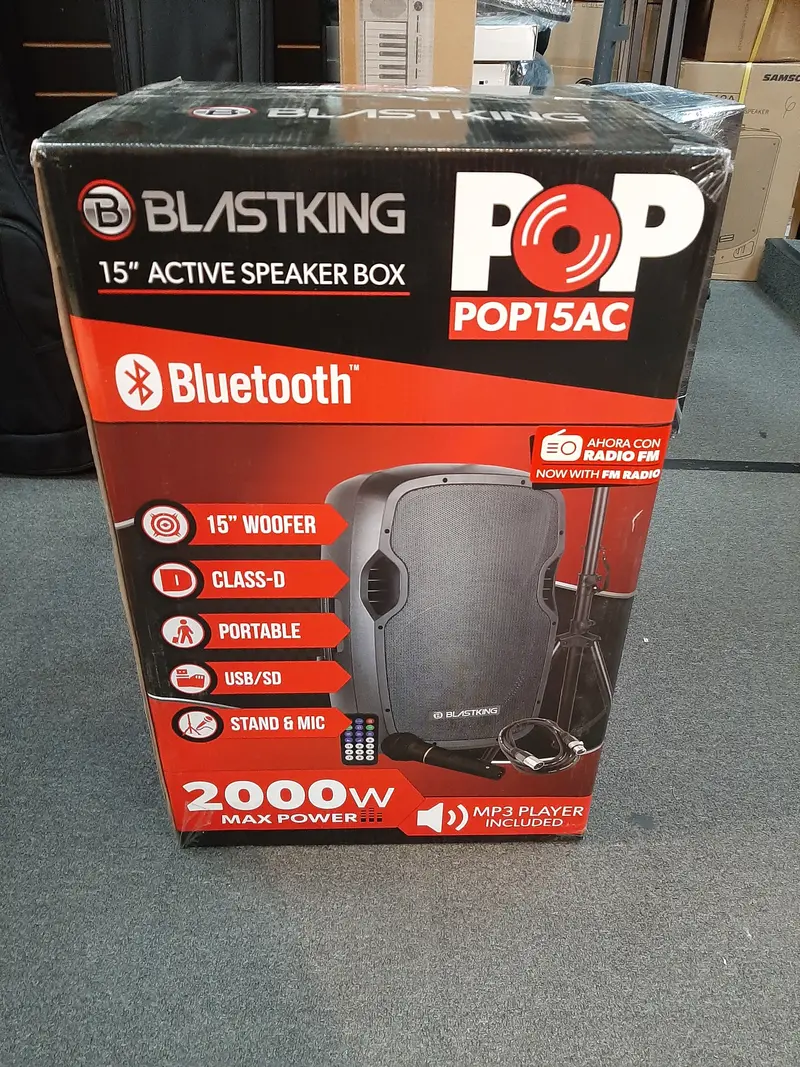 Blastking Pop15ac 2000W 15" Powered Speaker 2