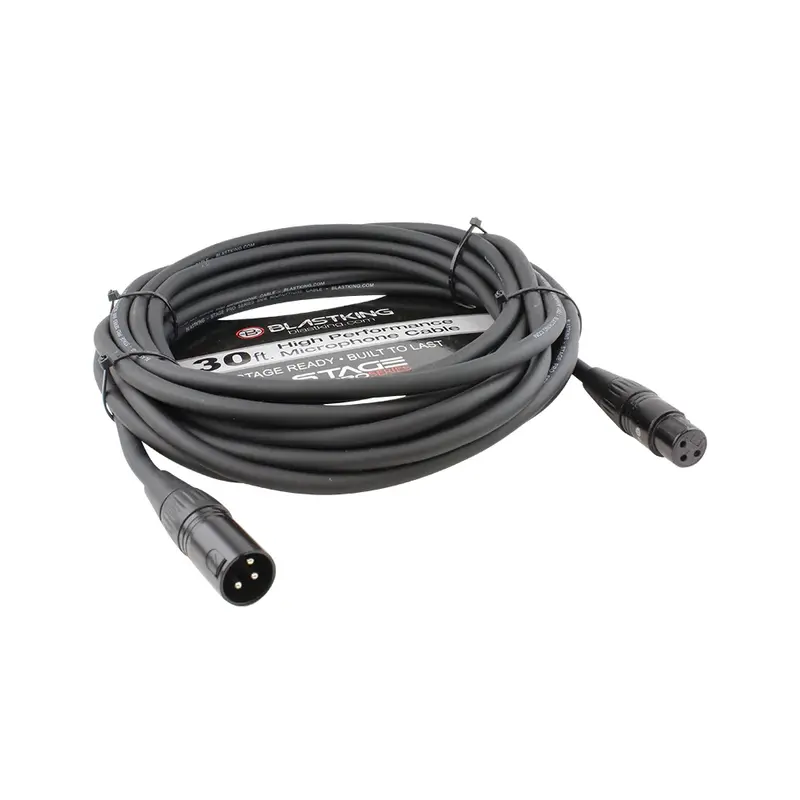 Blastking Xlr Male To Xlr Female 30 Ft. Microphone Cable - Sp30xlr 1