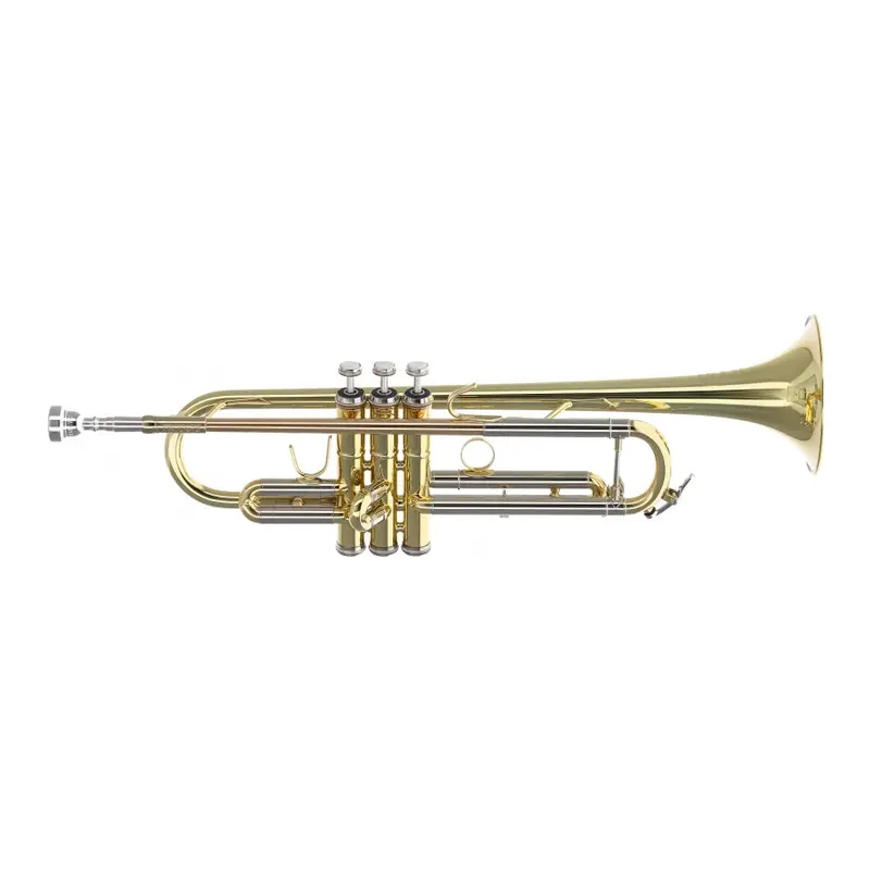 B&S Prodige Bb Trumpet Bs210-1-0 Gold Lacquered 1