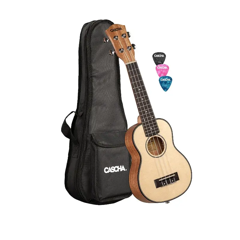 Cascha Hh2154 Premium Mahogany Tenor Ukulele Set 1