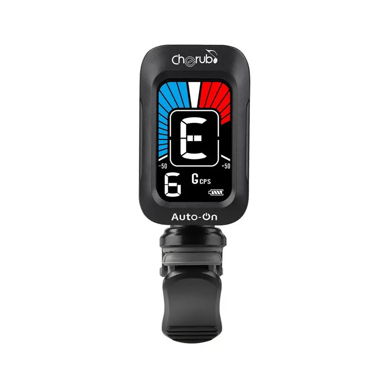 Cherub Wst-645 Auto-On Rechargeable Clip Tuner - Black 1