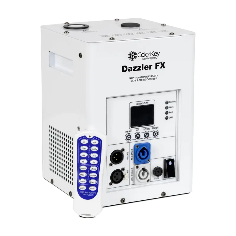 Colorkey Dazzler Fx Mk2 Cold Spark Machine - White 1