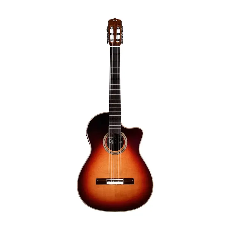 Cordoba Fusion Orchestra Ce Nylon String Acoustic Guitar - Tear Drop Burst 1