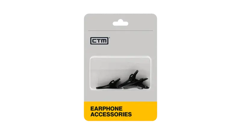 Ctm Iem Belt Or Lapel Cable Clip - 3 Way 1