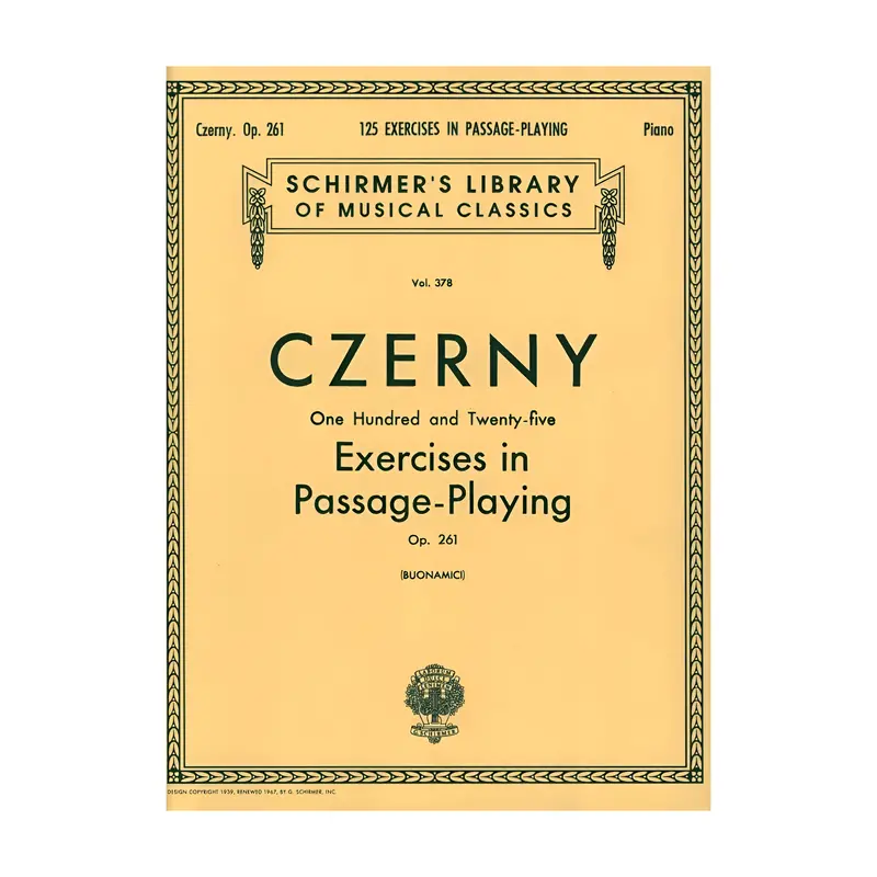 Czerny 125 Exercises In Passage Playing, Op. 261 1