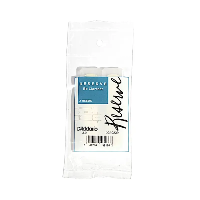 D'addario Dcr0230 Bb Clarinet Reeds 3.0 - 2-Pack 1