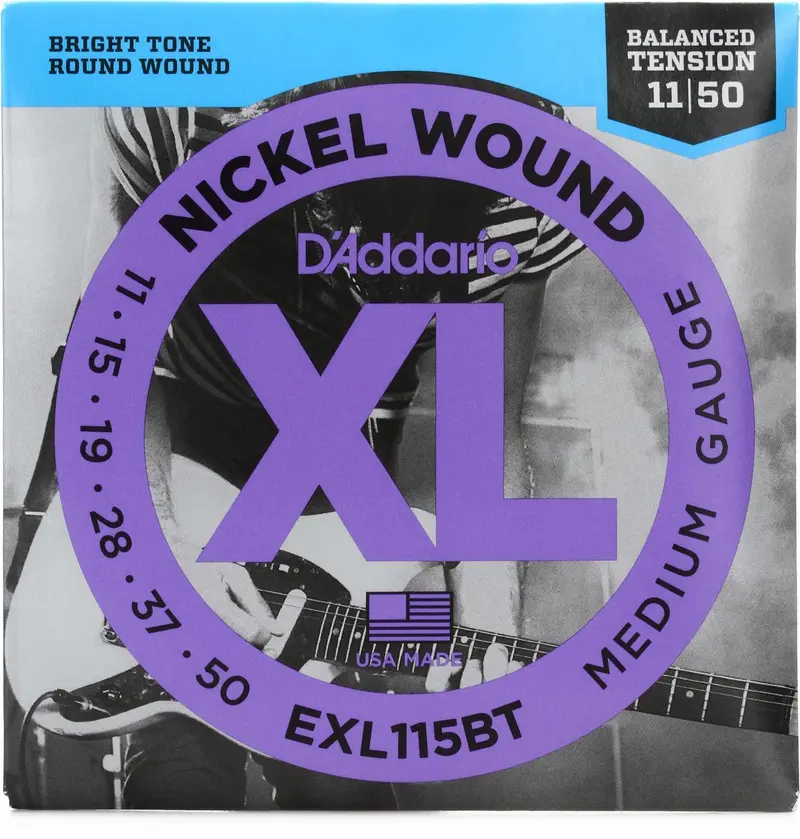 D'addario Exl115bt Nickel Wound Medium Electric Strings - .011-.050 Balanced Tension Medium 1
