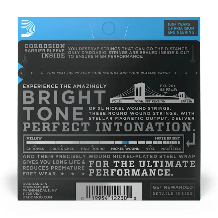 D'addario Exl120+ Super Light Plus Electric Guitar Strings 2