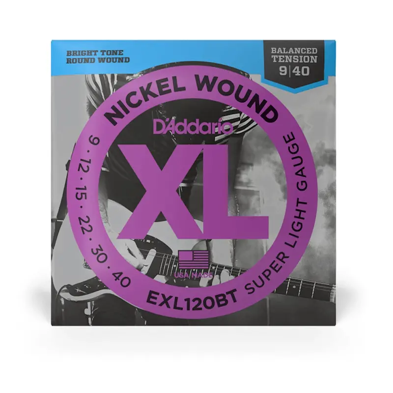 D'addario Exl120bt Balanced Tension X-Lite Electric Guitar Strings Single-Pack 1