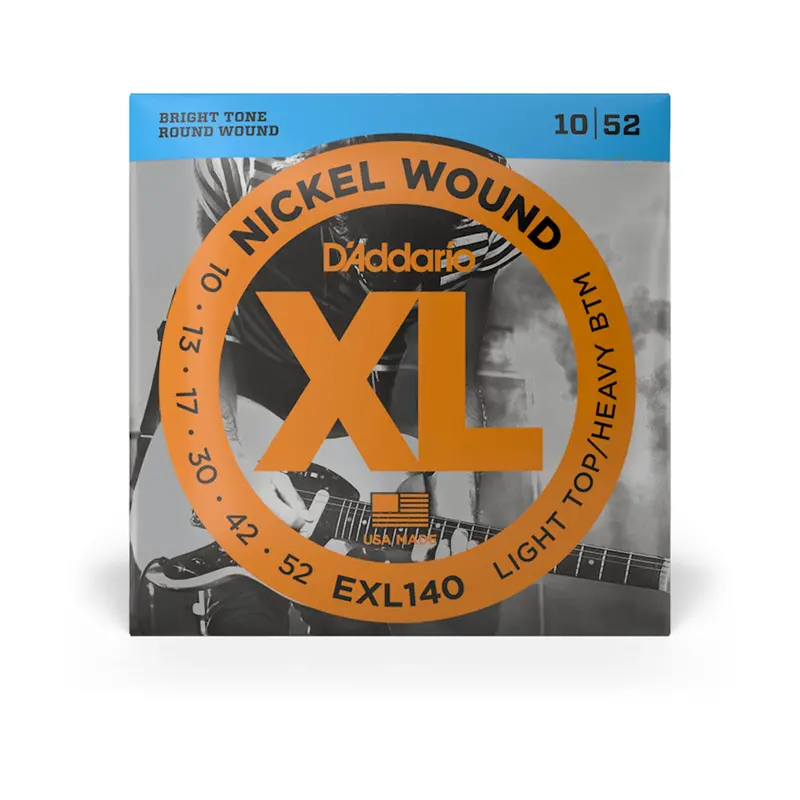 D'addario Exl140 Xl Nickel Wound Electric Guitar Strings - .010-.052 Light Top/Heavy Bottom 1