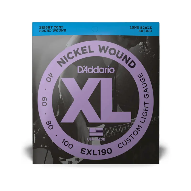 D'addario Exl190 Custom Light Long Scale Bass Strings 040-090 1