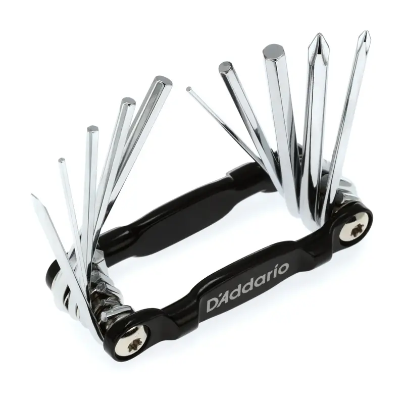 D'addario Guitar & Bass Multi-Tool With Hex Keys And Screwdrivers 1
