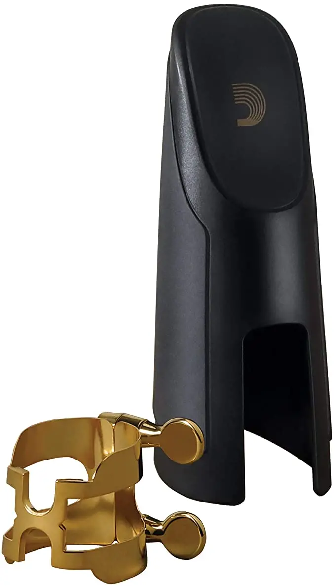 D'addario H-Ligature & Cap, Alto Saxophone, Gold 1