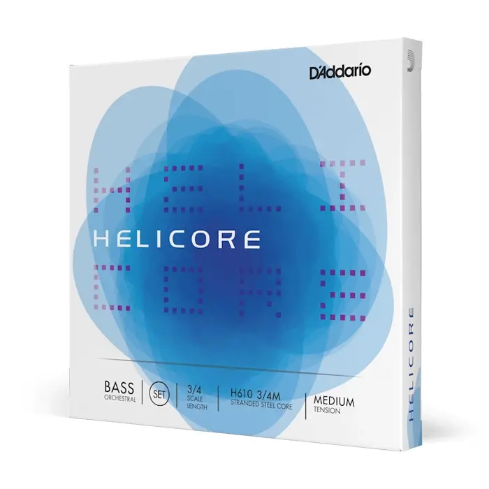 D'addario H610 3/4M Helicore Orchestral Double Bass String Set 1