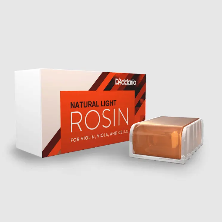 Daddario Natural Rosin For Horsehair And Synthethic Bows 1