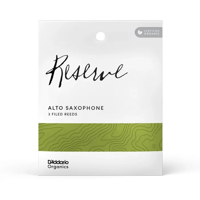 D'addario Organic Reserve 3 Pack Alto Saxophone Reeds Odjr0325 - #2.5 1
