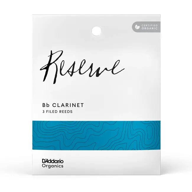 D'addario Organic Reserve 3 Pack Bb Clarinet Reeds Odcr0325 - #2.5 2