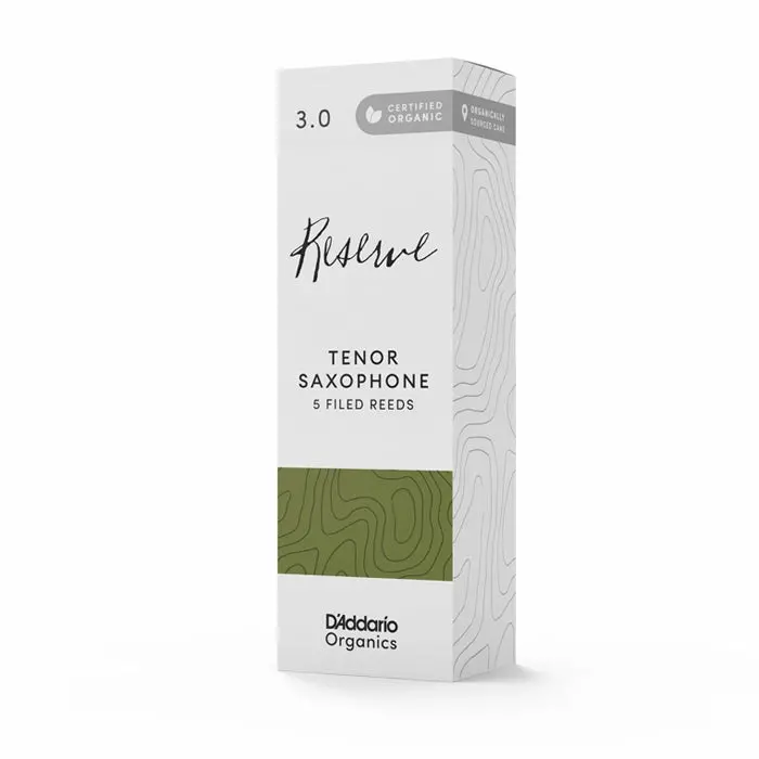 D'addario Organic Reserve 5 Pack Tenor Saxophone Reeds Odkr0530 - #3 2