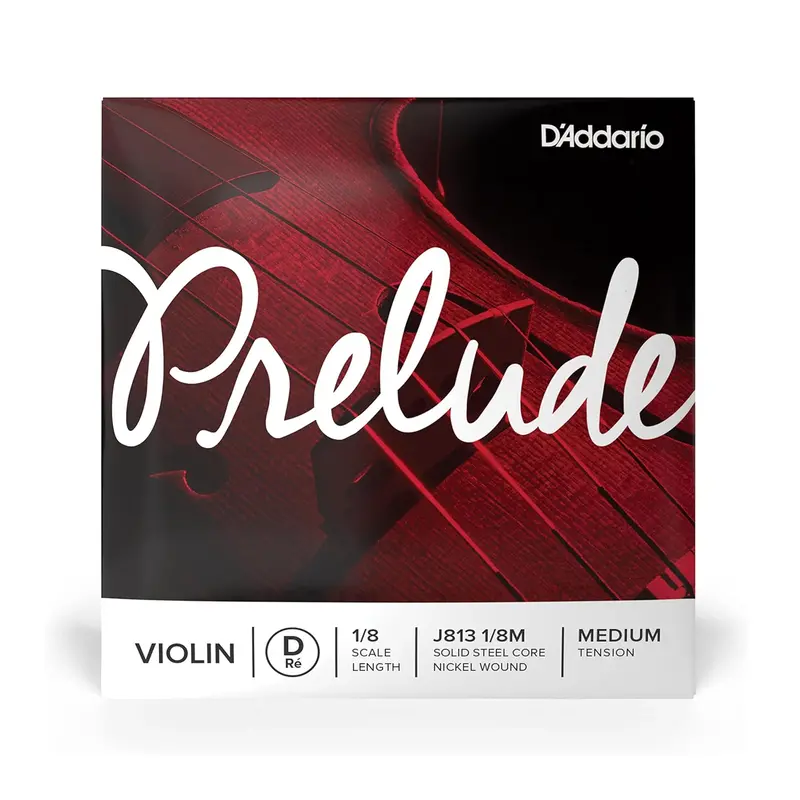 D'addario Prelude Violin Single D String, 1/8 Scale, Medium Tension 1