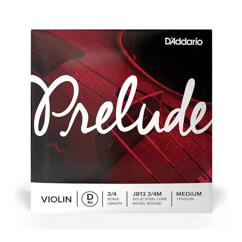 D'addario Prelude Violin Single D String, 3/4 Scale, Medium Tension 1