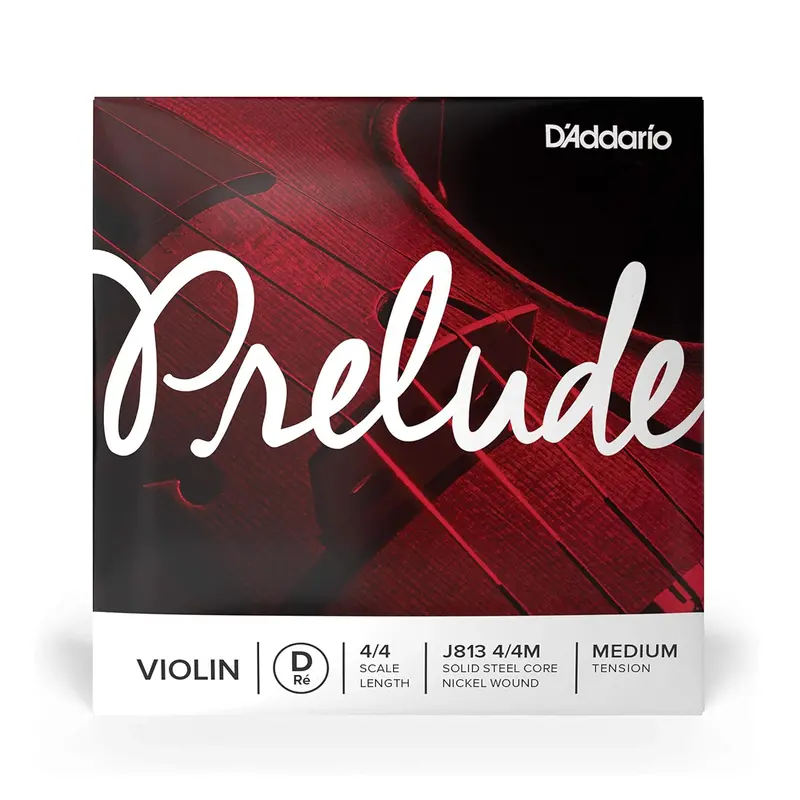 D'addario Prelude Violin Single D String, 4/4 Scale, Medium Tension 1