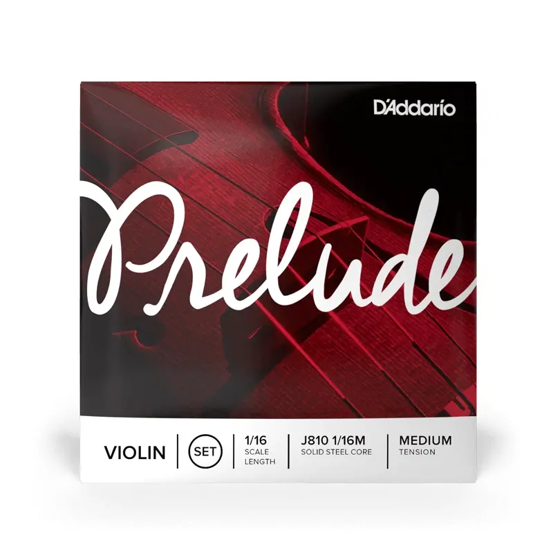 D'addario Prelude Violin String Set, 1/16 Scale, Medium Tension 1