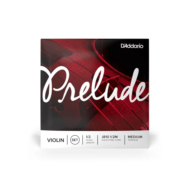 D'addario Prelude Violin String Set, 1/2 Scale, Medium Tension 1