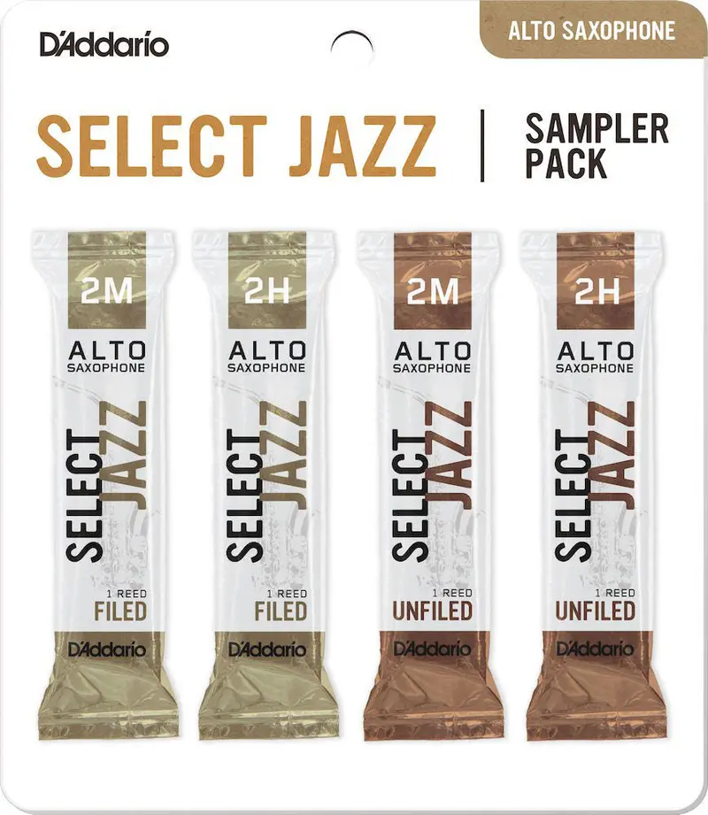 D'addario Select Jazz Alto Saxophone Reeds Sampler Pack- #2 1