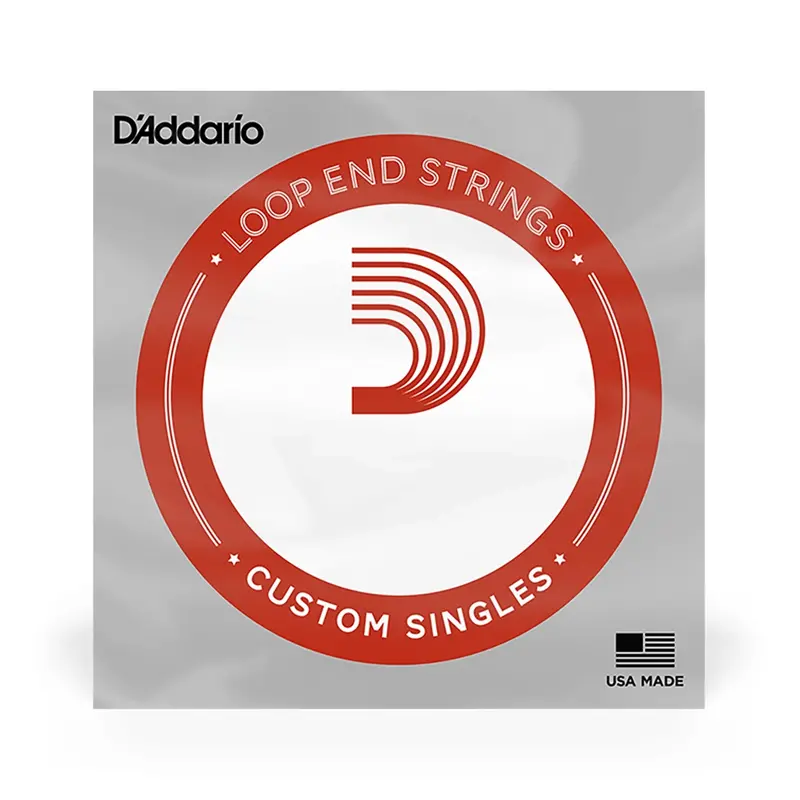 D'addario Single Plain Steel 016 Loop End 1