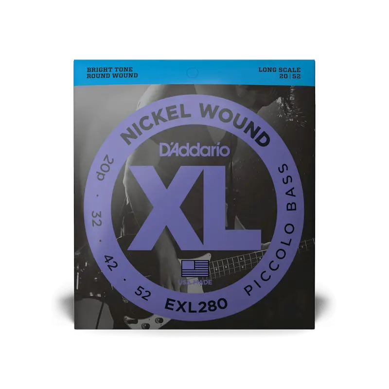 D'addario Xl Nickel Wound Piccolo Bass Long Scale Electric Bass String Set 1