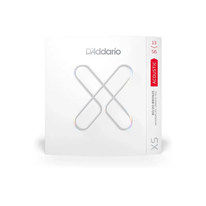 D'addario Xsabr1356 Xs 80/20 Bronze Coated Acoustic Guitar Strings - .013-.056 Medium 1