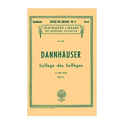 Dannhauser Solfège De Solfèges Book 2 1