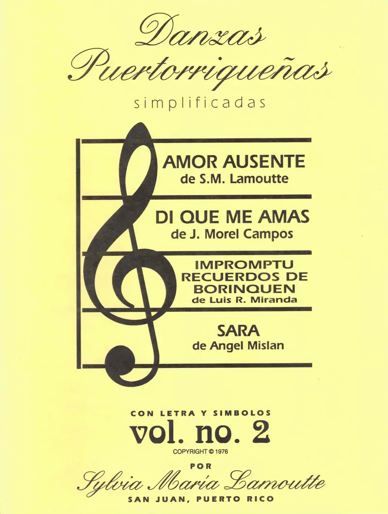 Danzas Puertorriqueñas Simplificadas Vol 2 - Sylvia Lamoutte 1
