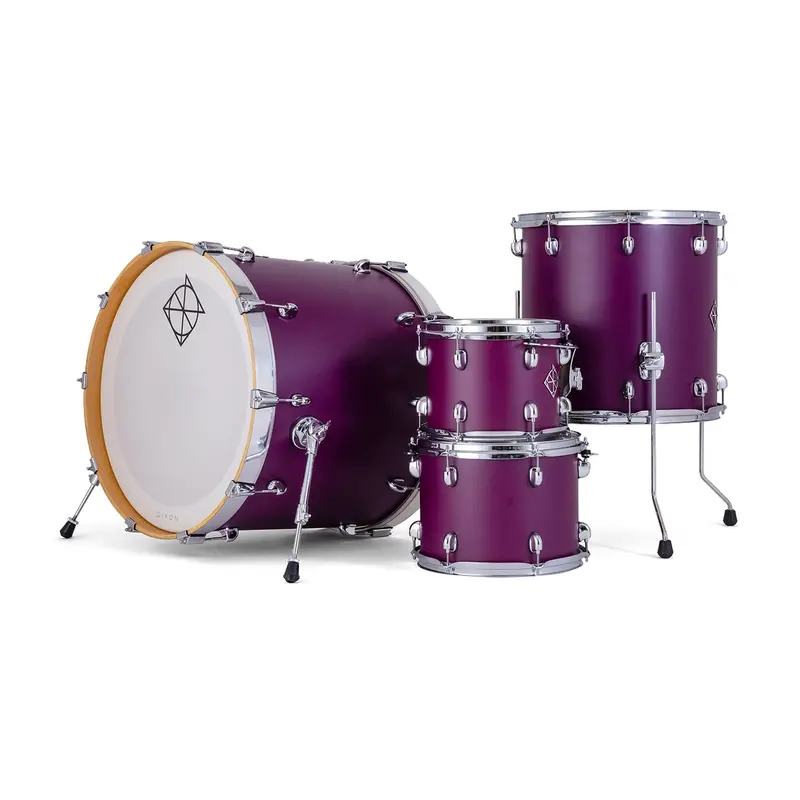 Dixon Cornerstone 4 Pc Maple Shell Kit - Satin Deep Purple 1