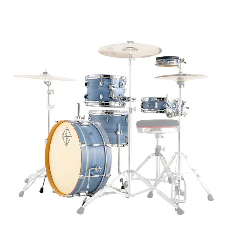 Dixon Little Roomer 5 Pc Drum Kit & Hardware Pack - Cerulean Frost 1